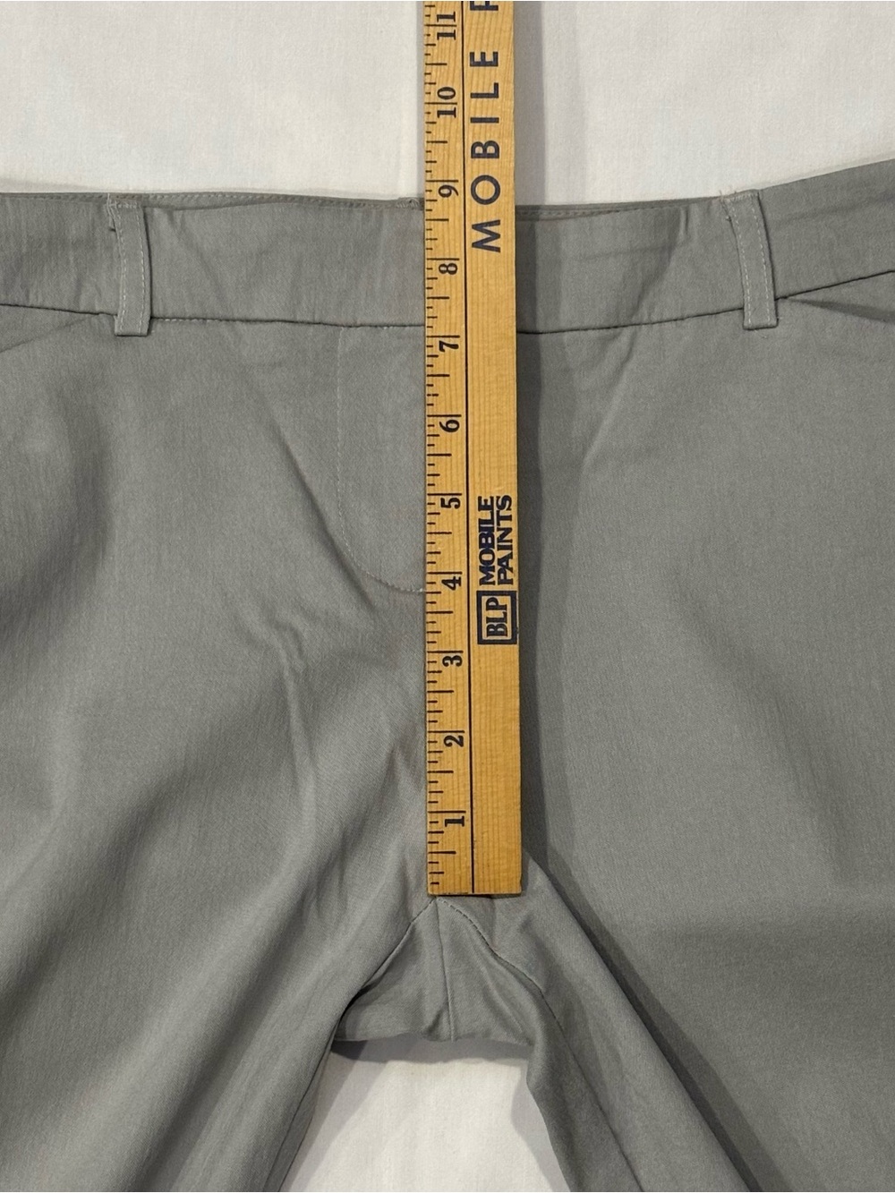 Van Heusen Women Size 4 Gray Stretch Slim Fit Ankle Pants Dress Slacks - Picture 9 of 10